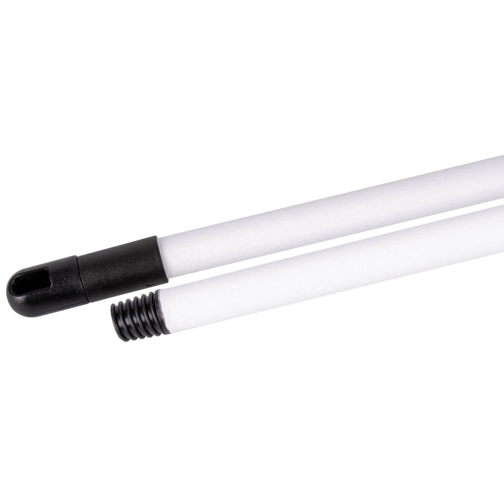Manico "Frosted" bianco 130 cm | Briantina Professional