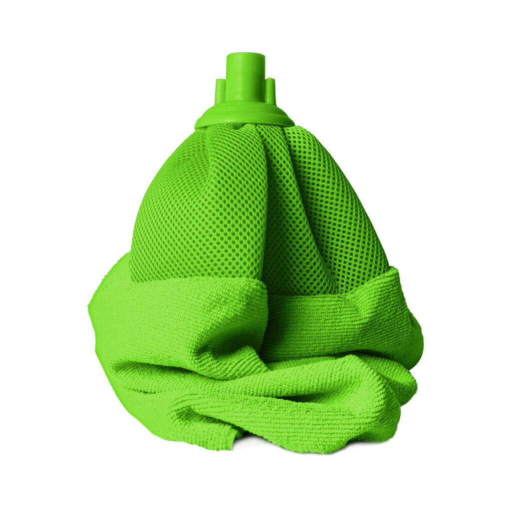 Mop "Tornado" in microfibra e rete verde 123 gr | Briantina Professional