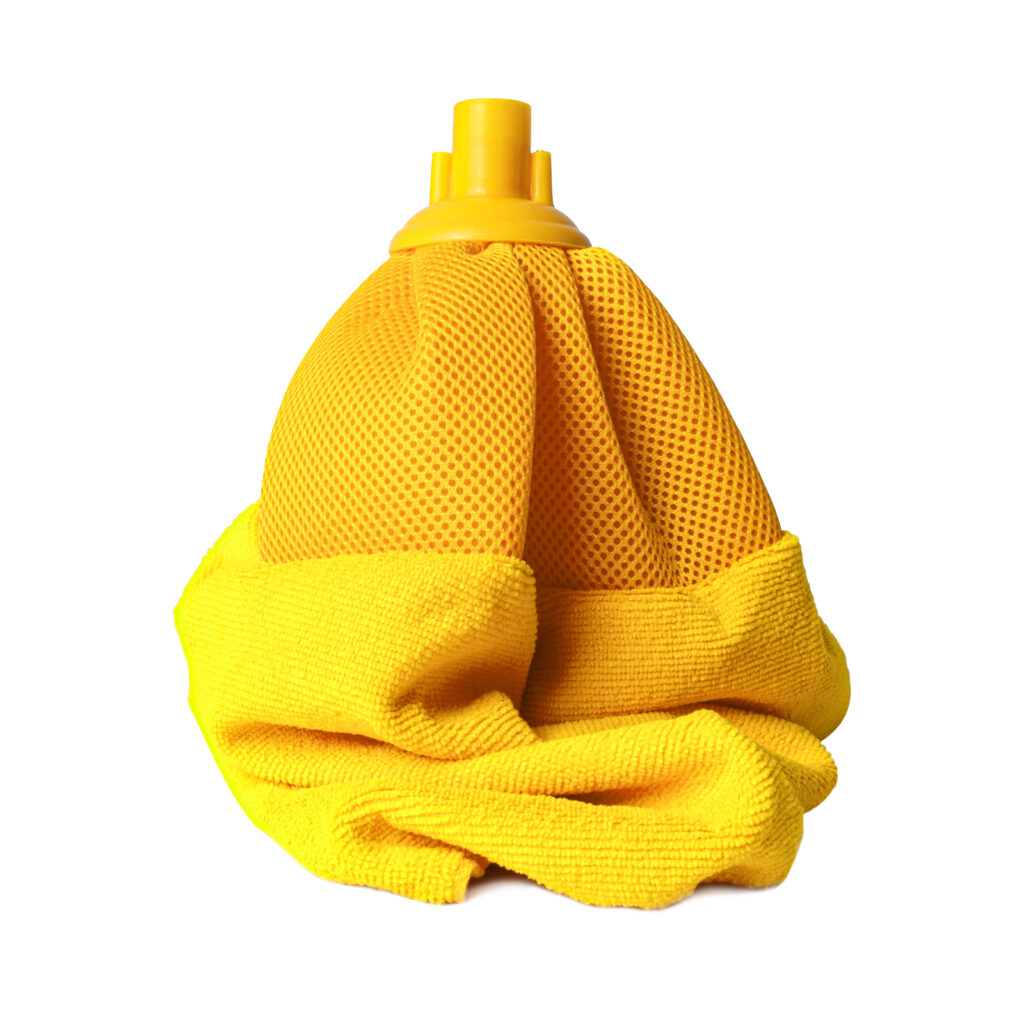 Mop "Tornado" in microfibra e rete giallo 123 gr | Briantina Professional