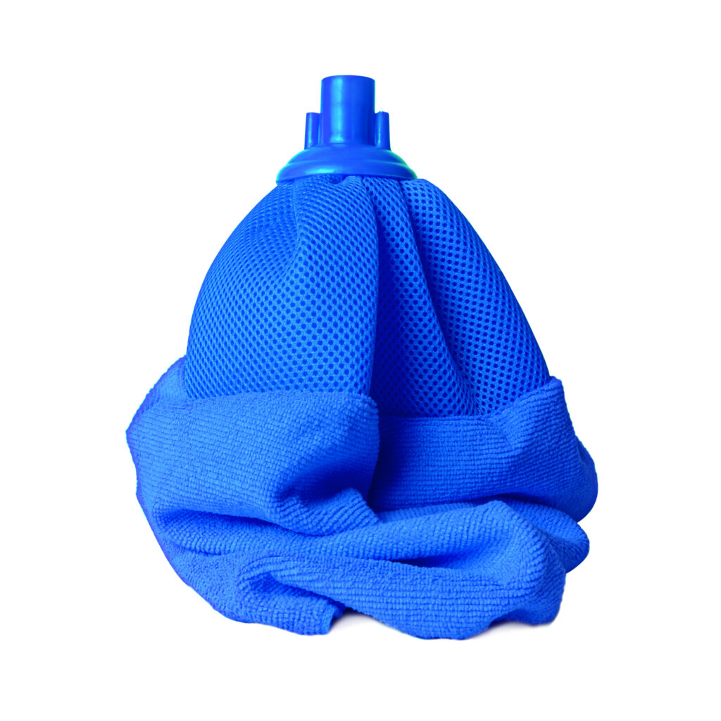 Mop "Tornado" in microfibra e rete blu 123 gr | Briantina Professional