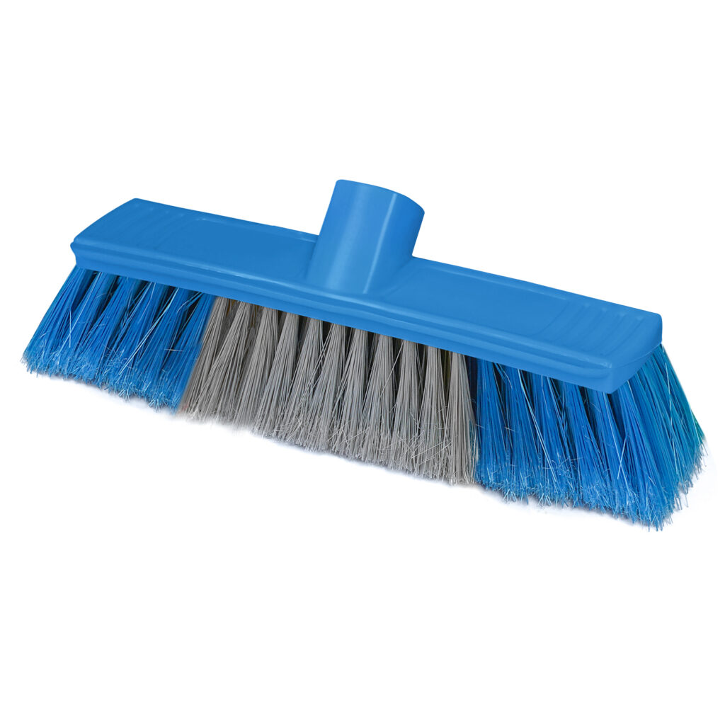 Scopa a spinta bicolore blu | Briantina Professional