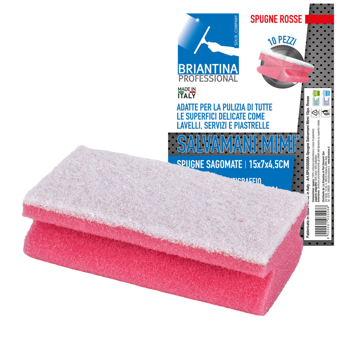 Spugne Salvamani Mimì Rosse - 10 pezzi