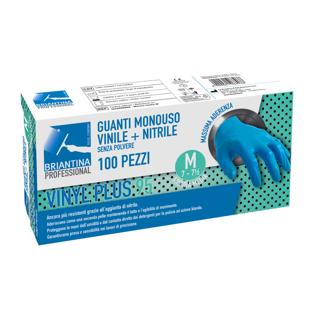 Guanti "Vinyl Plus" M - 100 pezzi