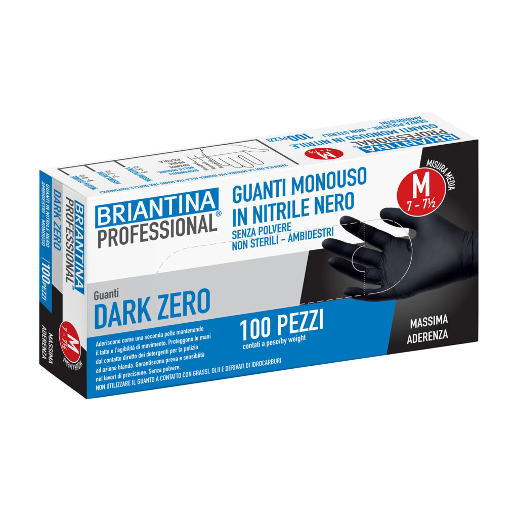 Guanti "Dark Zero" M - 100 pezzi