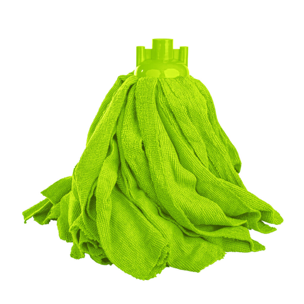 Mop Microfibra a Frangia Tagliata Verde