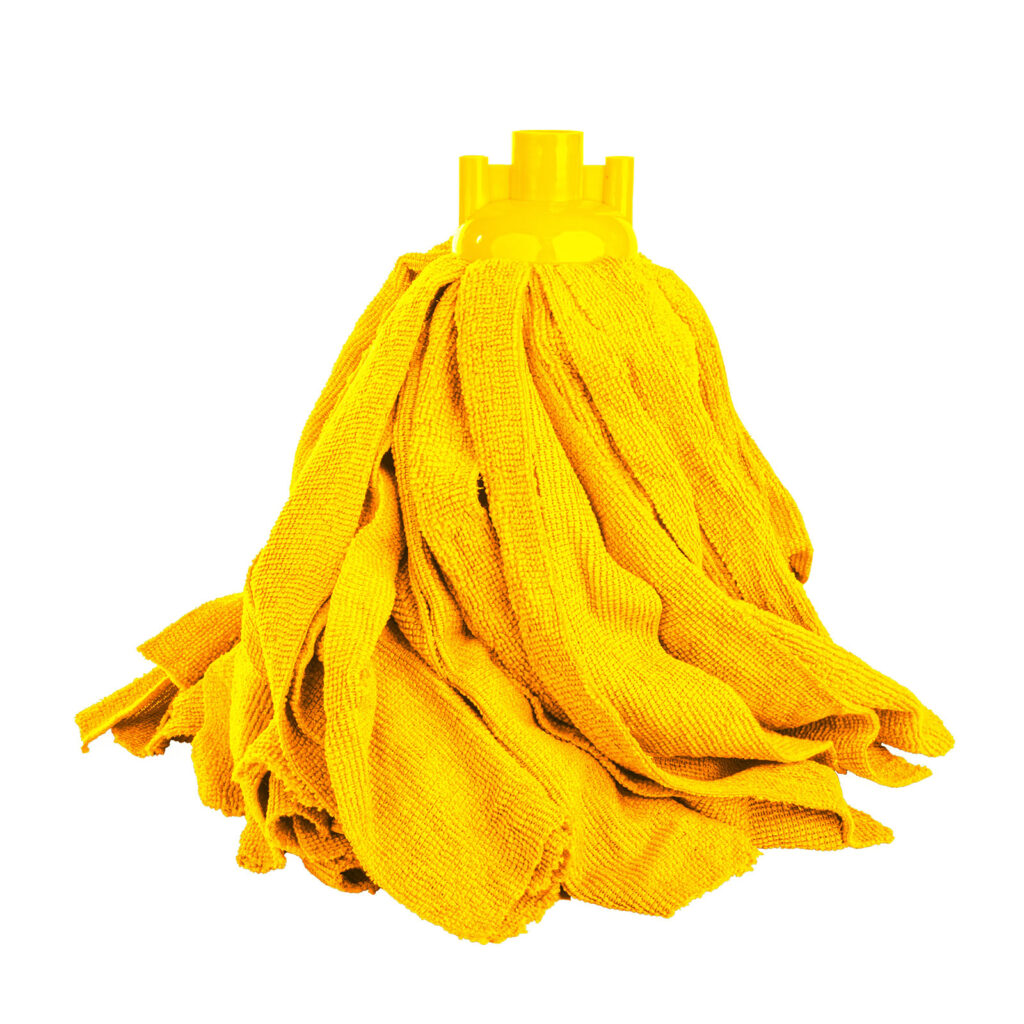 Mop Microfibra a Frangia Tagliata Giallo
