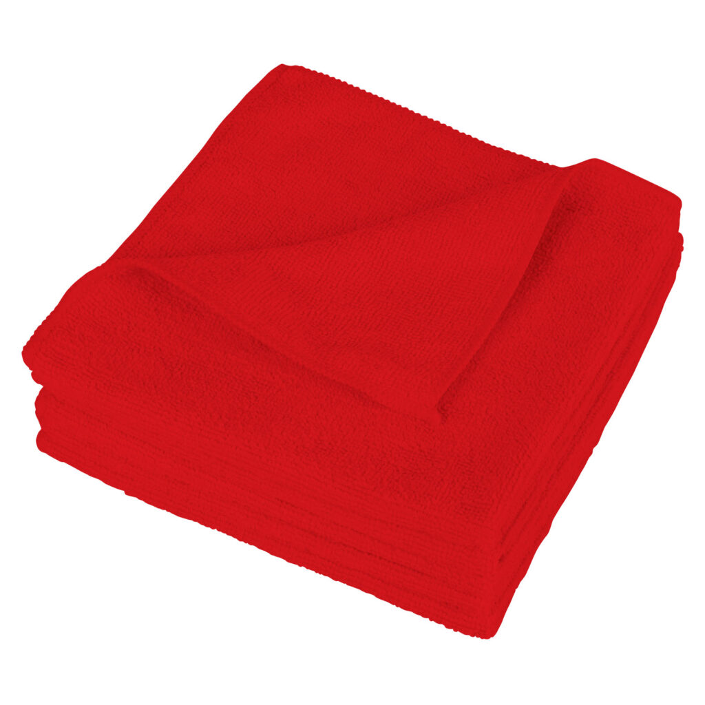 Panni Mikro Fibra Rossi - 5 pezzi 40 × 40 cm