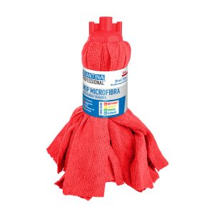 Mop Microfibra a Frangia Tagliata Rossa